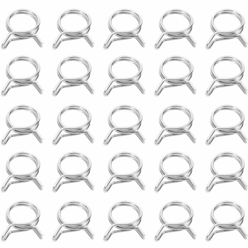 Drain Pipe Clip - 31Pcs 6mm Double Wire Clips, Stainless