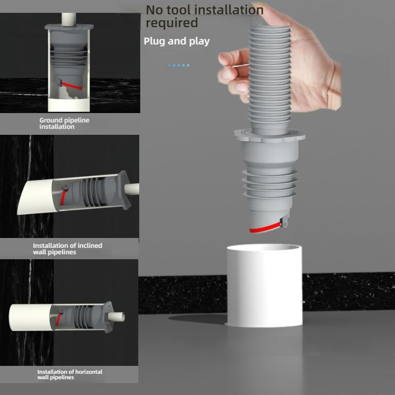 Silicone Bathroom Sewer Seal R - Drain Pipe Clip recensie en prijs