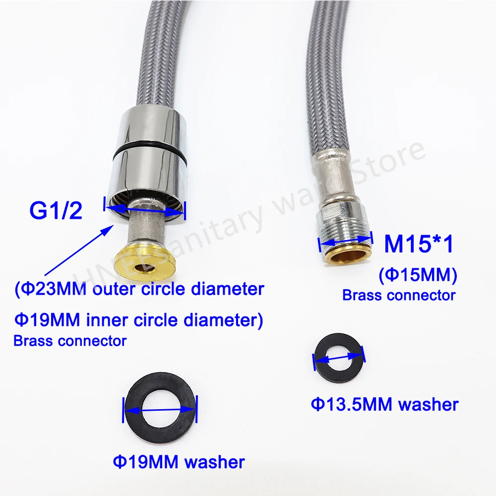 50cm/60cm/85cm/150cm F1/2 M15* - Flexible Hose Braided recensie en prijs