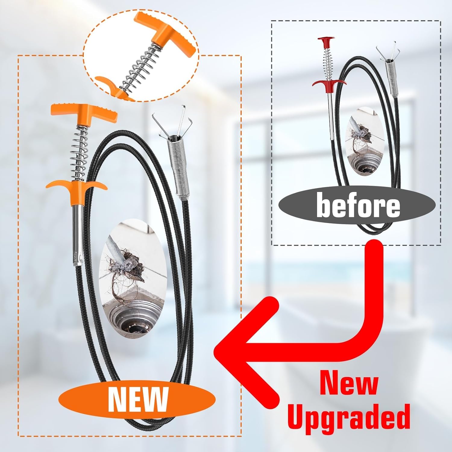 79 Inch Drain Snake Hair Clog  - Drain Snake Flexible recensie en prijs