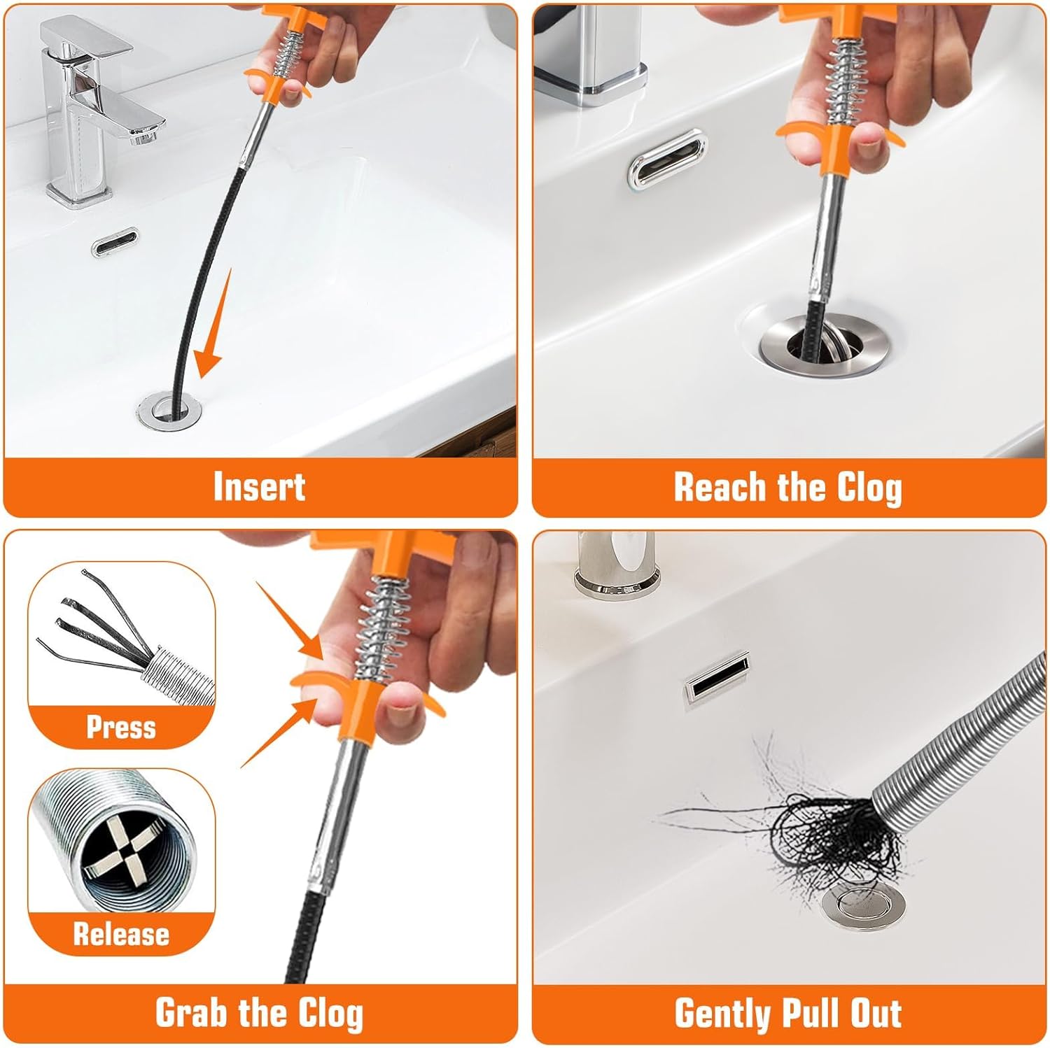 79 Inch Drain Snake Hair Clog  - Drain Snake Flexible recensie en prijs