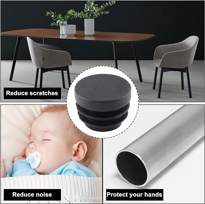 8 PCS Black Round Plastic Blan - Plastic Pipe Clip recensie en prijs