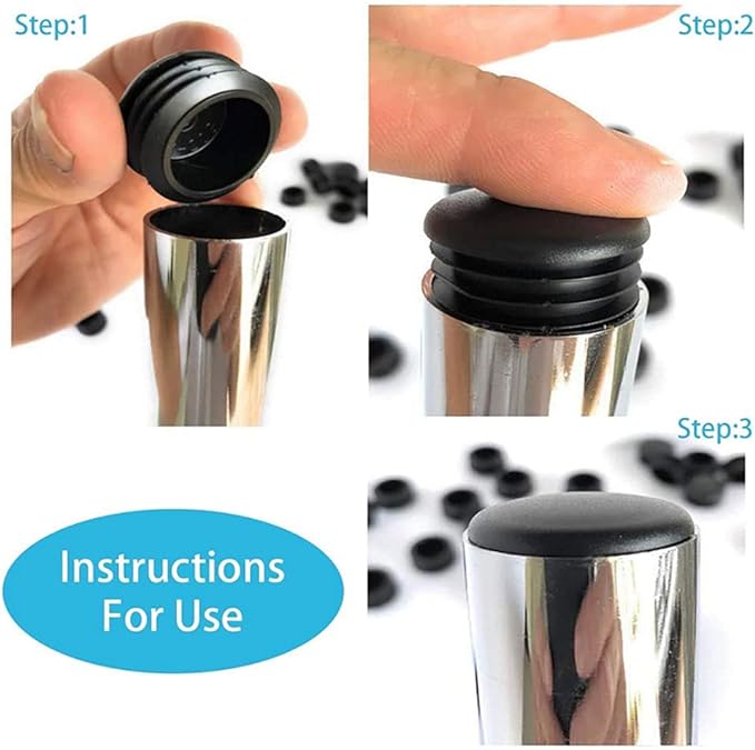 8 PCS Black Round Plastic Blan - Plastic Pipe Clip recensie en prijs