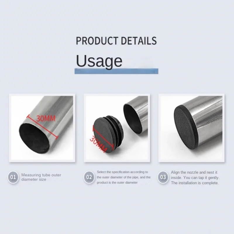 8 PCS Black Round Plastic Blan - Plastic Pipe Clip recensie en prijs