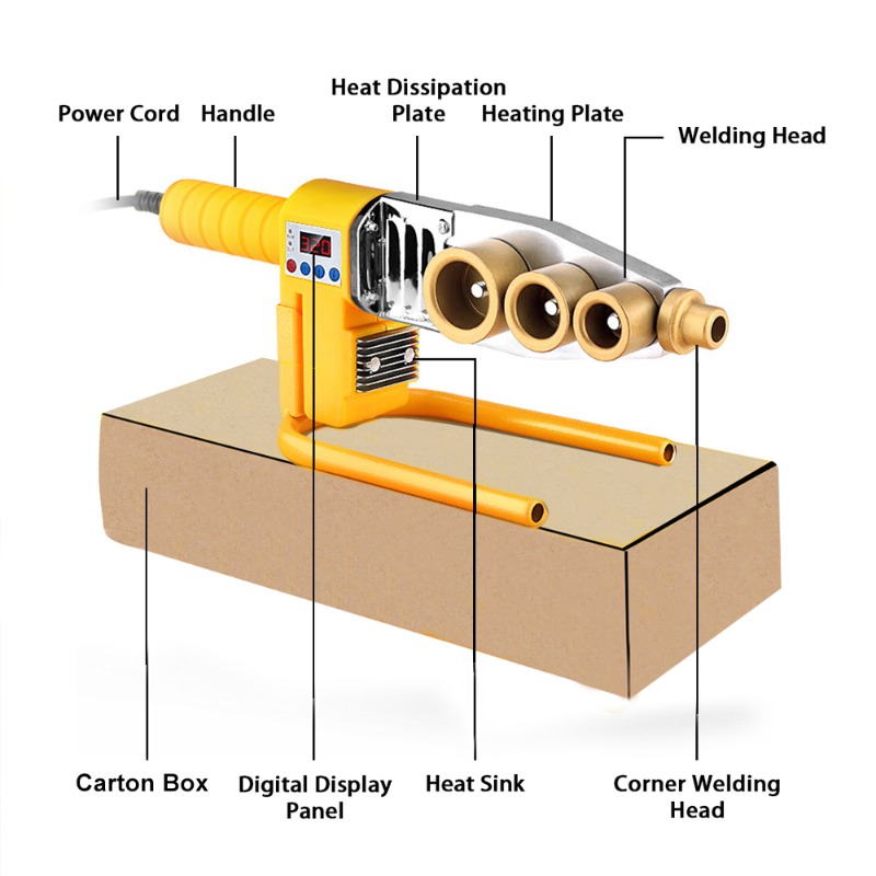 600/800/1000W Pipe Welding Mac - Pipe Freeze Spray recensie en prijs