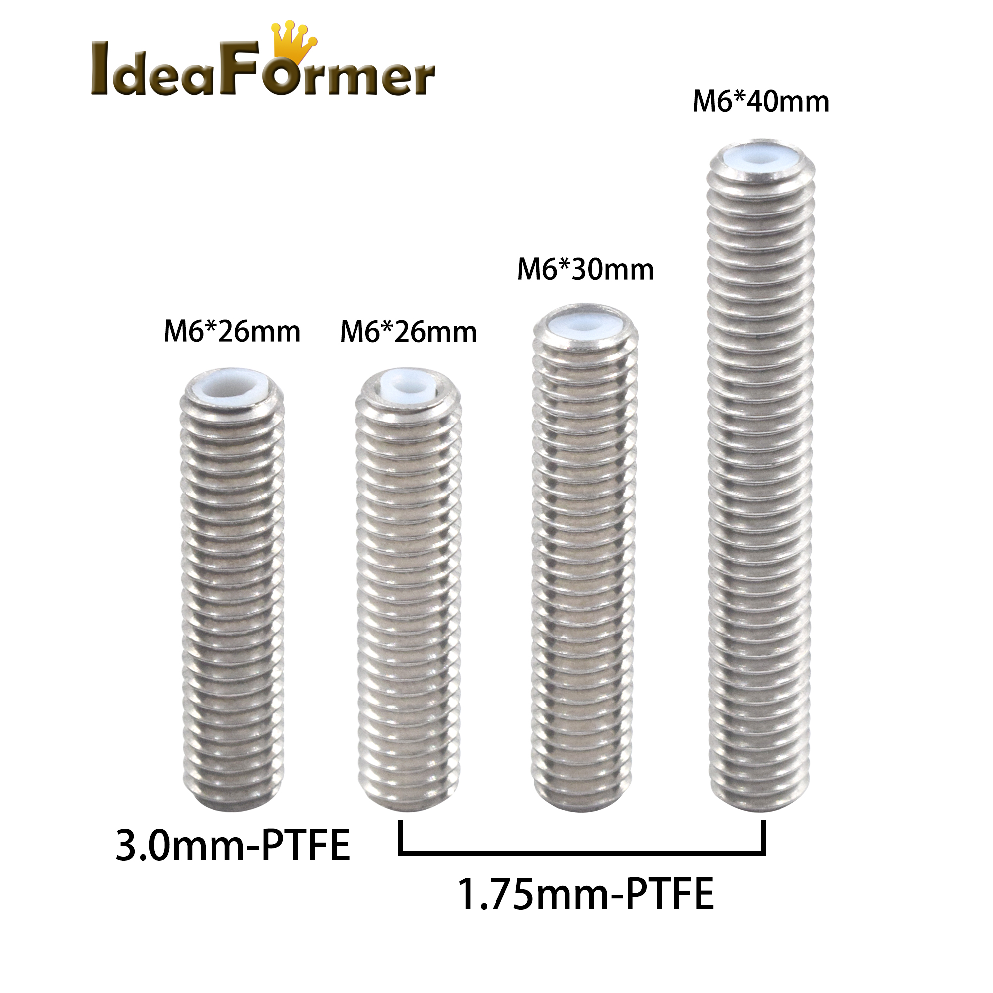 5pcs 3D Printer Stainless Stee - Ptfe Tape Thread recensie en prijs