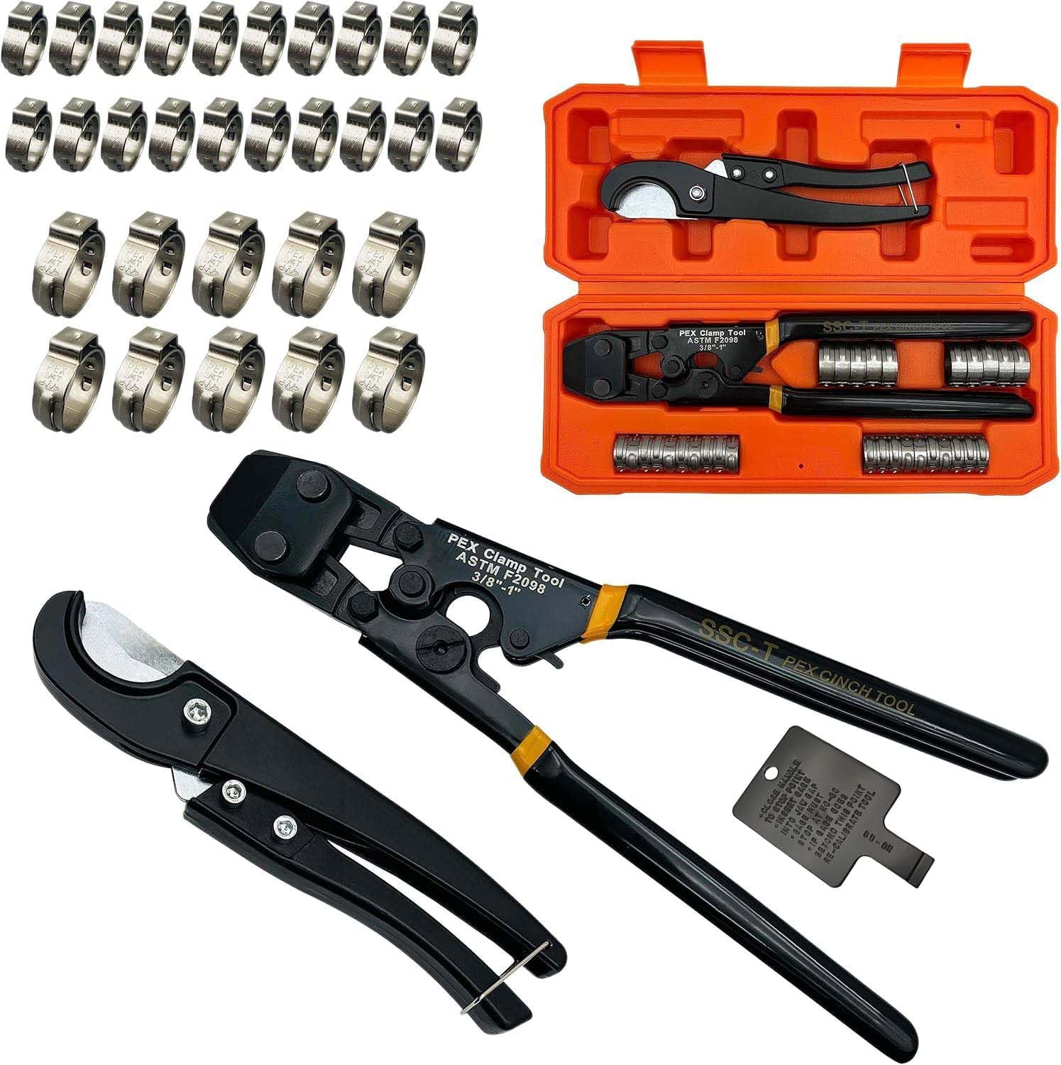 PEX Pipe Clamp Crimping Tool w - Pipe Cutter Ratchet recensie en prijs