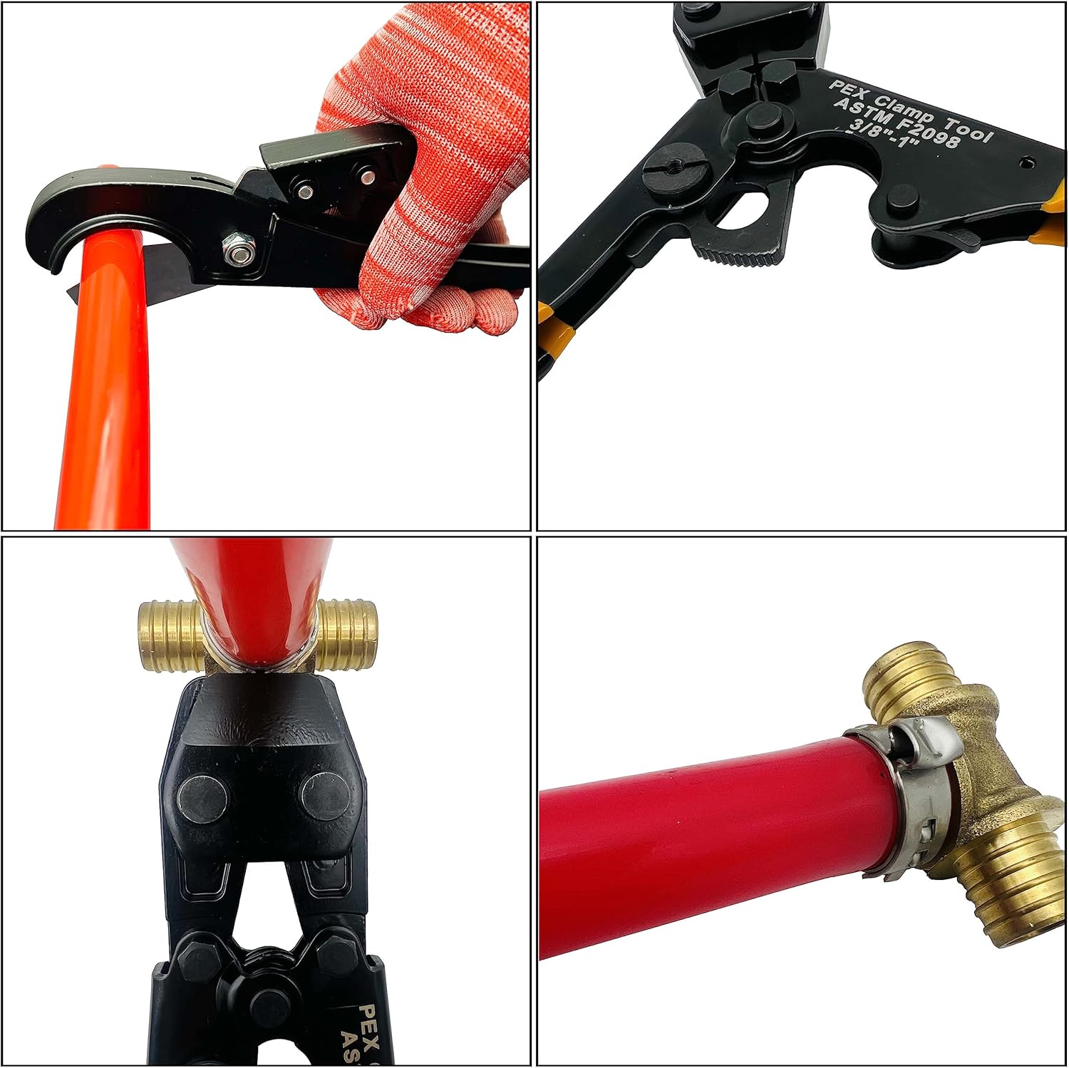 PEX Pipe Clamp Crimping Tool w - Pipe Cutter Ratchet recensie en prijs