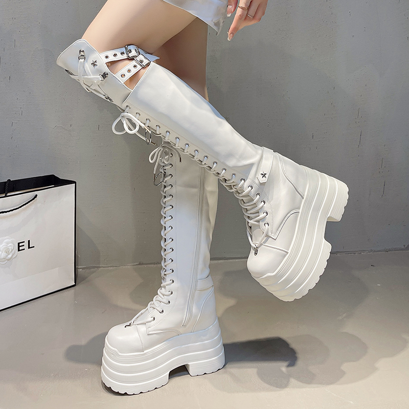 Punk Women Boots Ladies Cospla - Pipe Bending Spring recensie en prijs