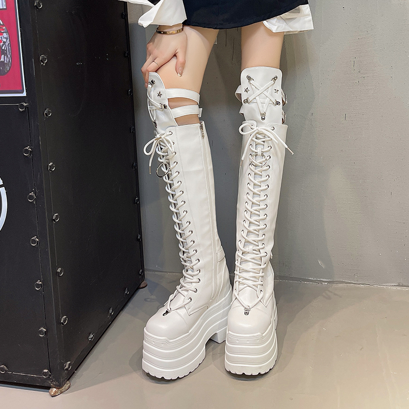 Punk Women Boots Ladies Cospla - Pipe Bending Spring recensie en prijs