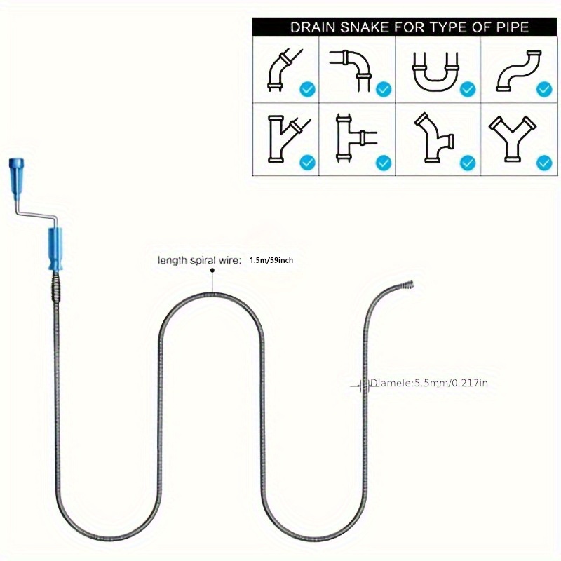 Telescopic Handle Flexible Ste - Drain Snake Flexible recensie en prijs