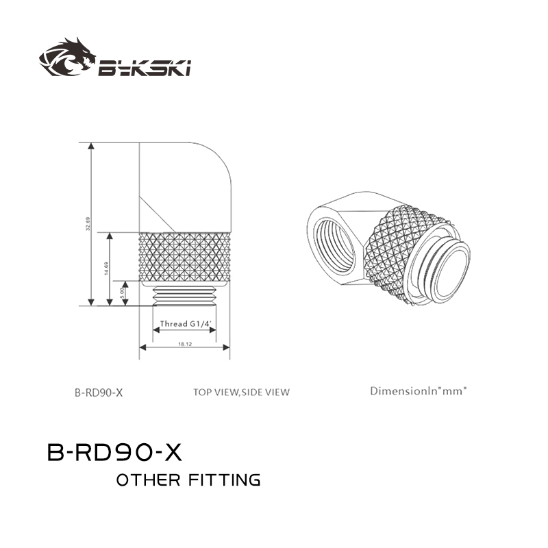 BYKSKI G1/4'' 90 Degree Rotary - Compression Fitting Brass recensie en prijs