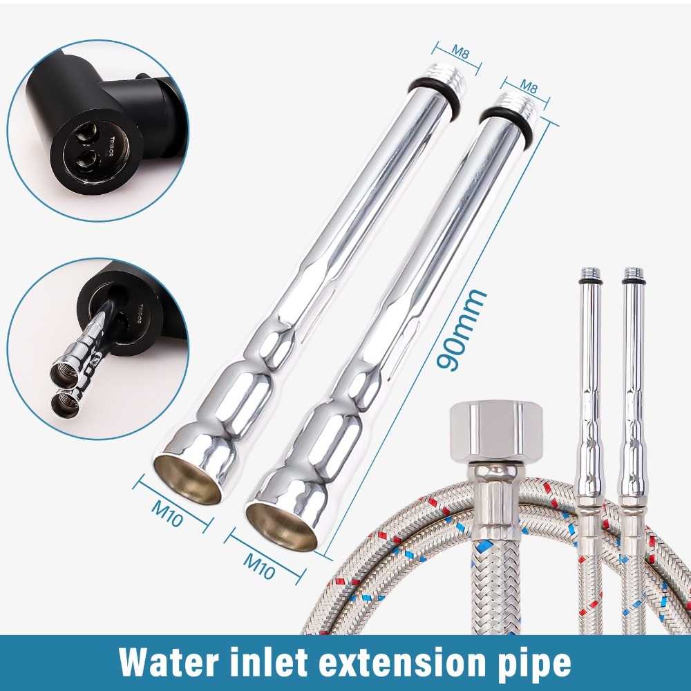 2PCS Flexible Plumbing Pipes G - Flexible Hose Braided recensie en prijs