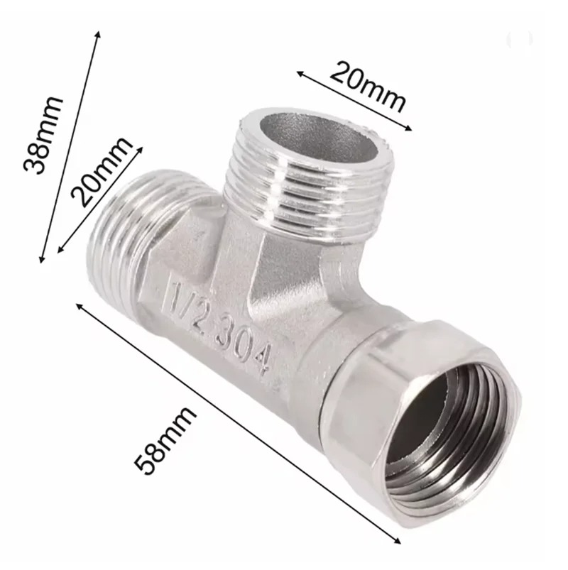 Stainless Steel T Adapter G1/  - Shower Valve Cartridge recensie en prijs