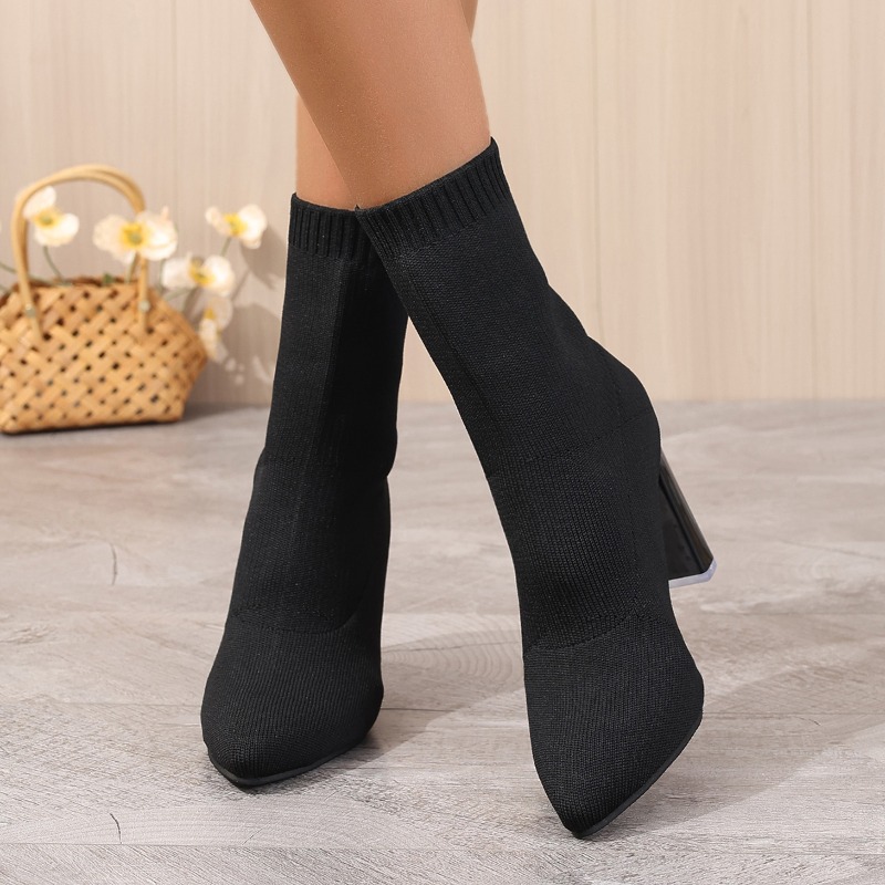 Simple Pointed Toe Knit Stretc - Pipe Bending Spring recensie en prijs