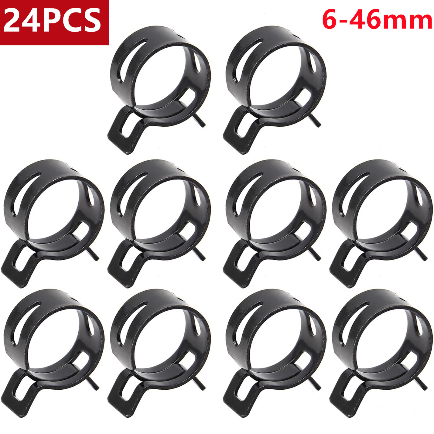 24pcs Hose Spring Clamp Clips  - Drain Pipe Clip recensie en prijs