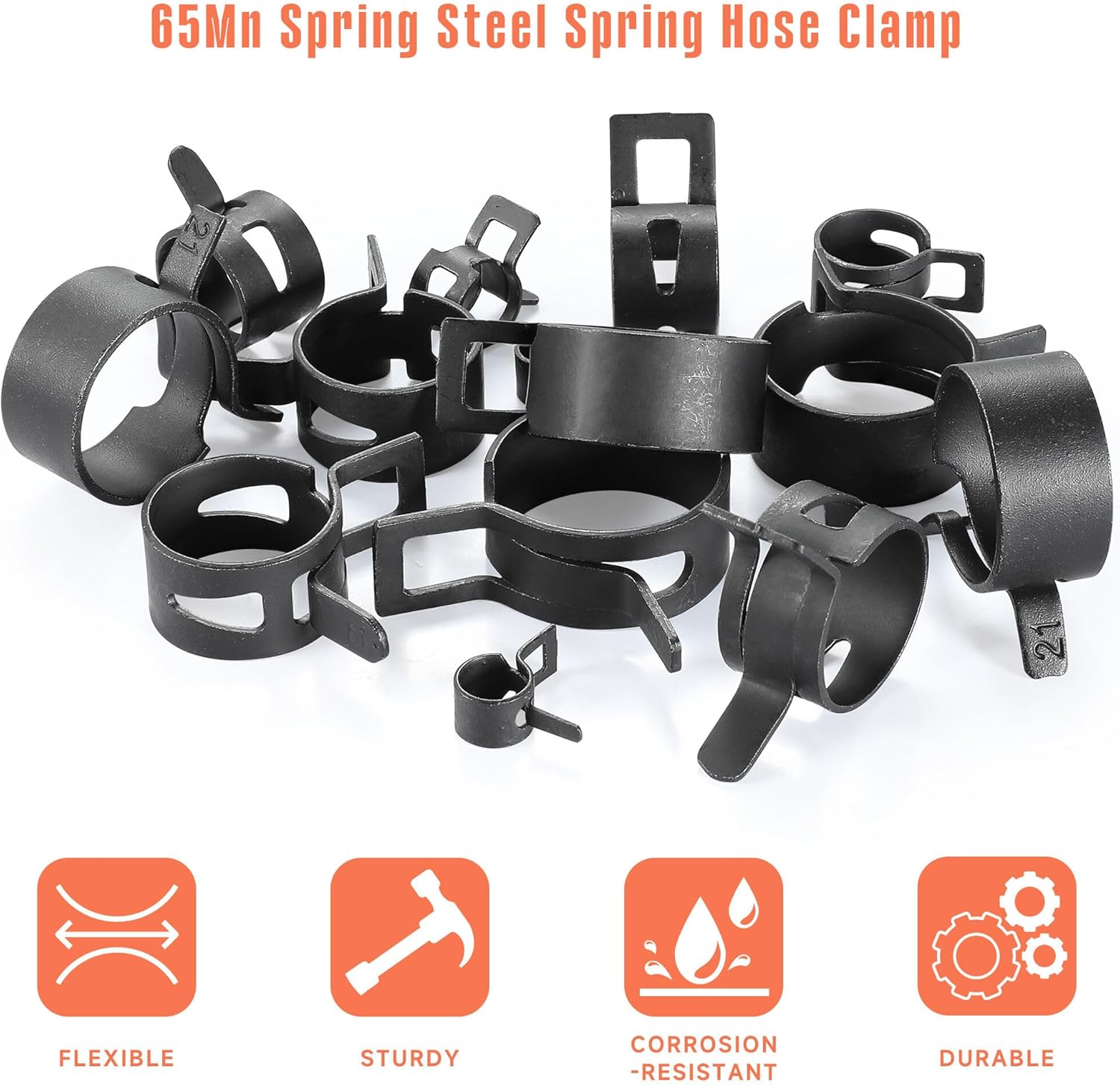 24pcs Hose Spring Clamp Clips  - Drain Pipe Clip recensie en prijs