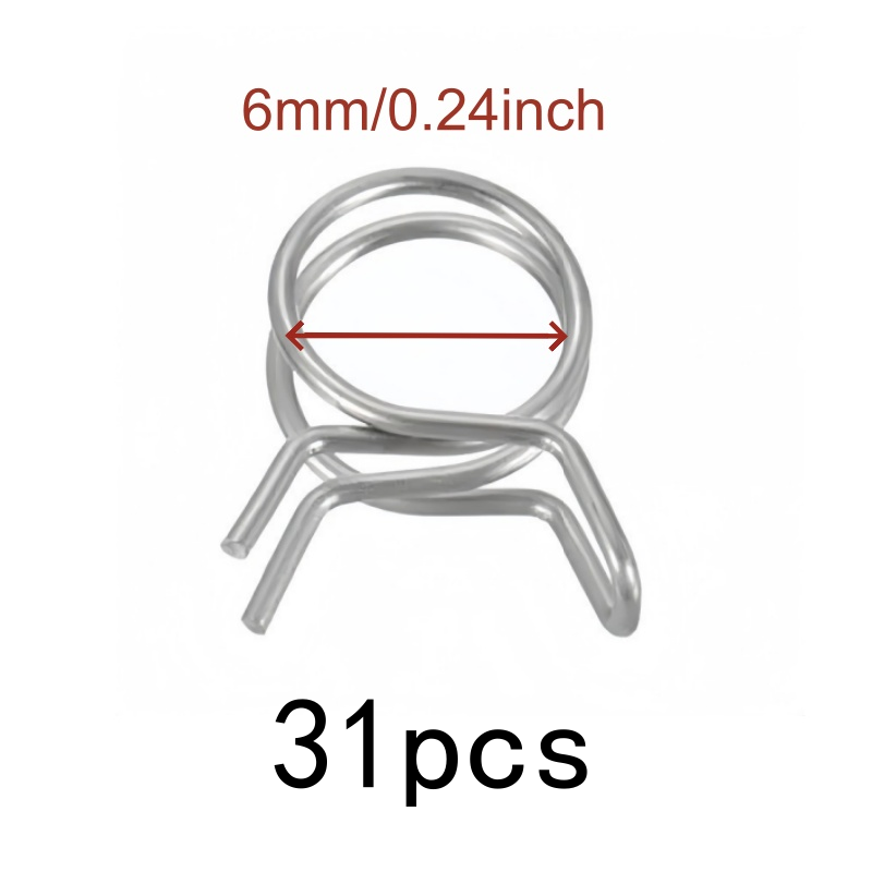 31Pcs 6mm Double Wire Clips, S - Drain Pipe Clip recensie en prijs