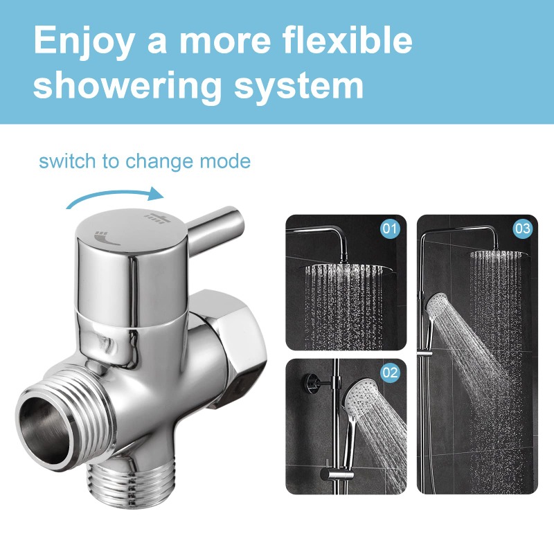 Brass Metal 3 Way Shower Head  - Shower Valve Cartridge recensie en prijs