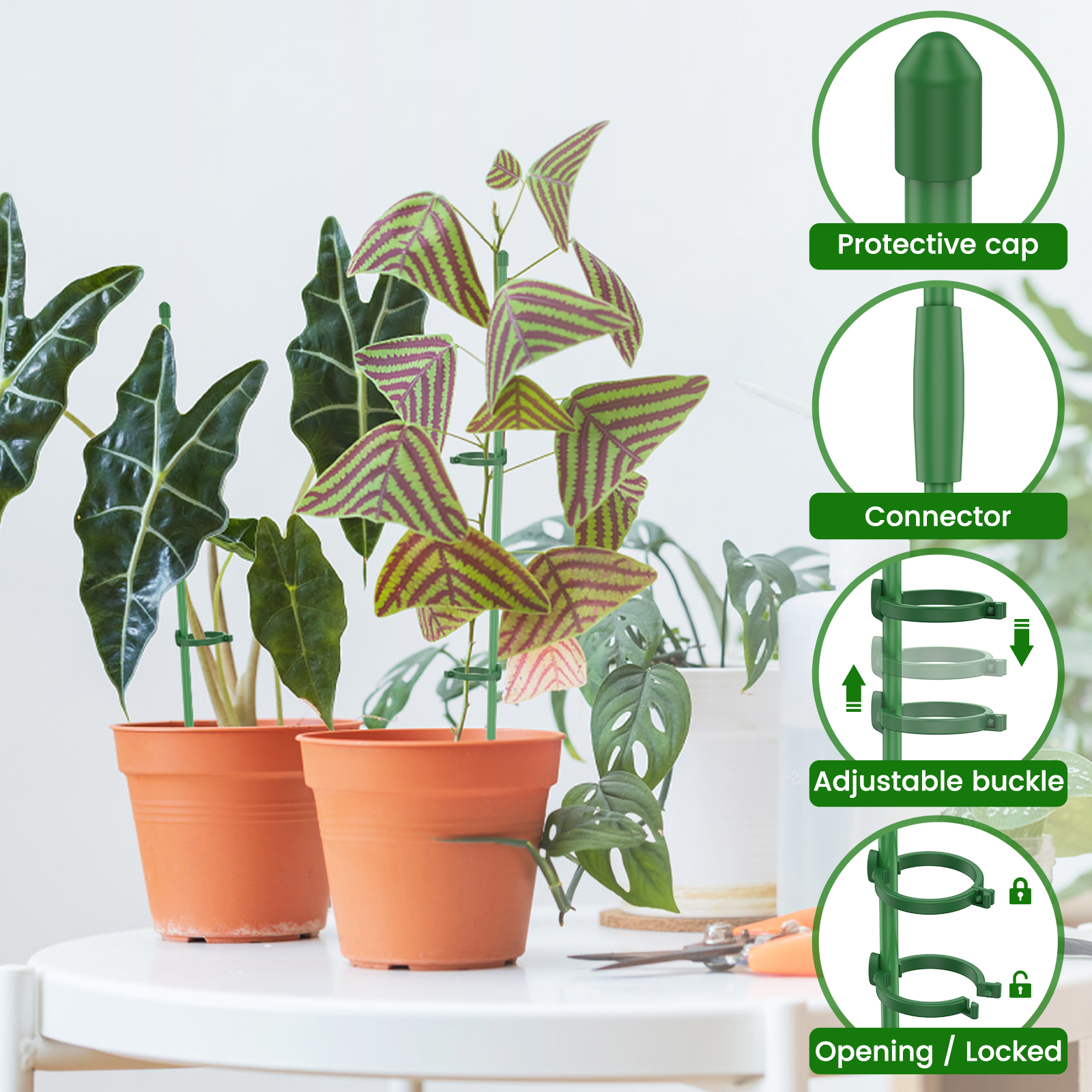 5/30Pcs Adjustable Plant Suppo - Plastic Pipe Clip recensie en prijs