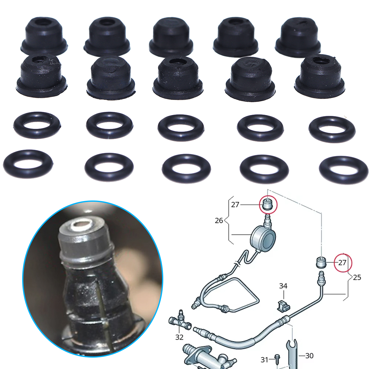 For Fiat Ulysse Peugeot 806 19 - Plastic Pipe Clip recensie en prijs
