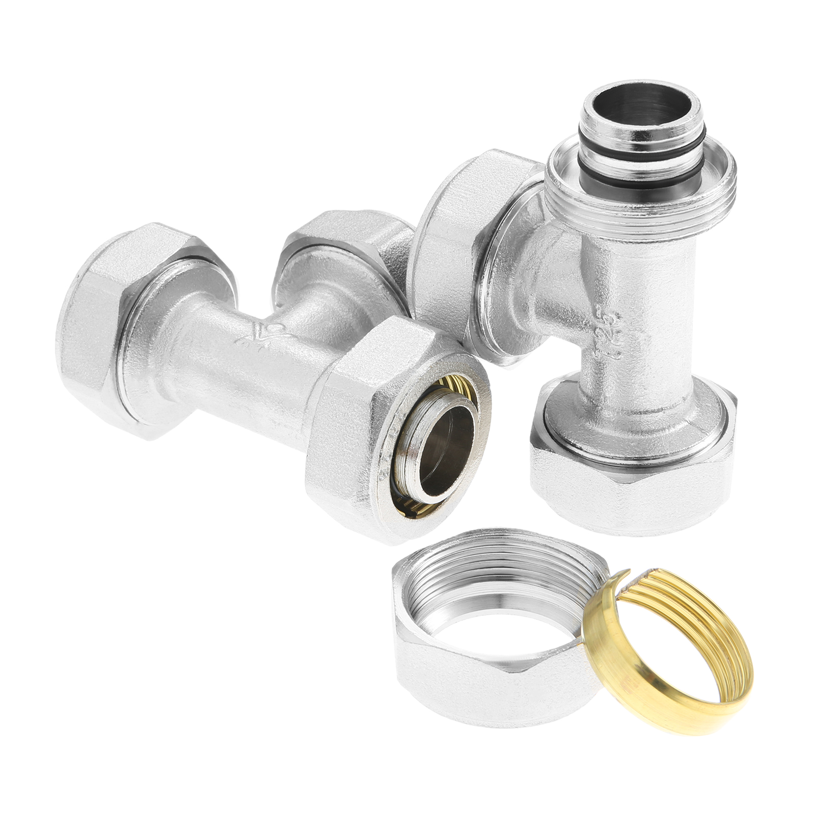 2Pcs 3/4’’ Tee Air Line Fittin - Compression Fitting Brass recensie en prijs