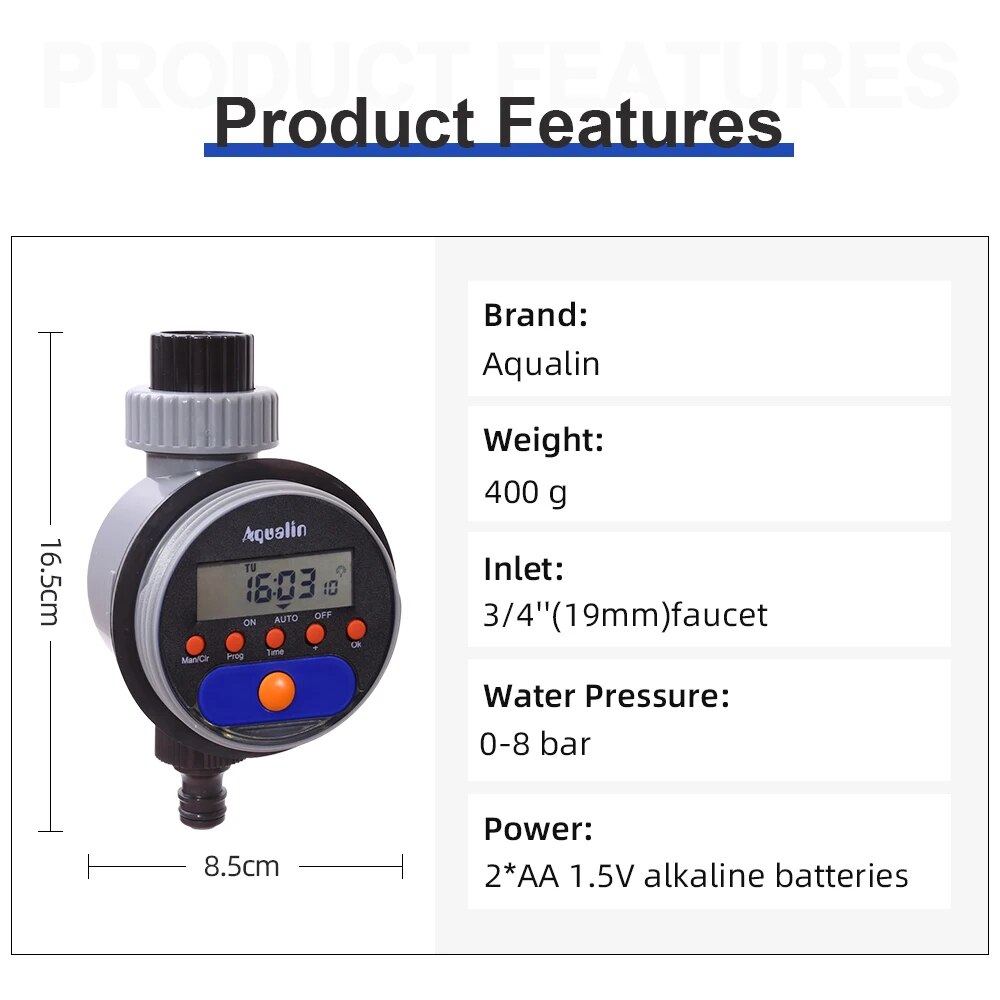 Automatic LCD Display Watering - Float Ball Valve recensie en prijs