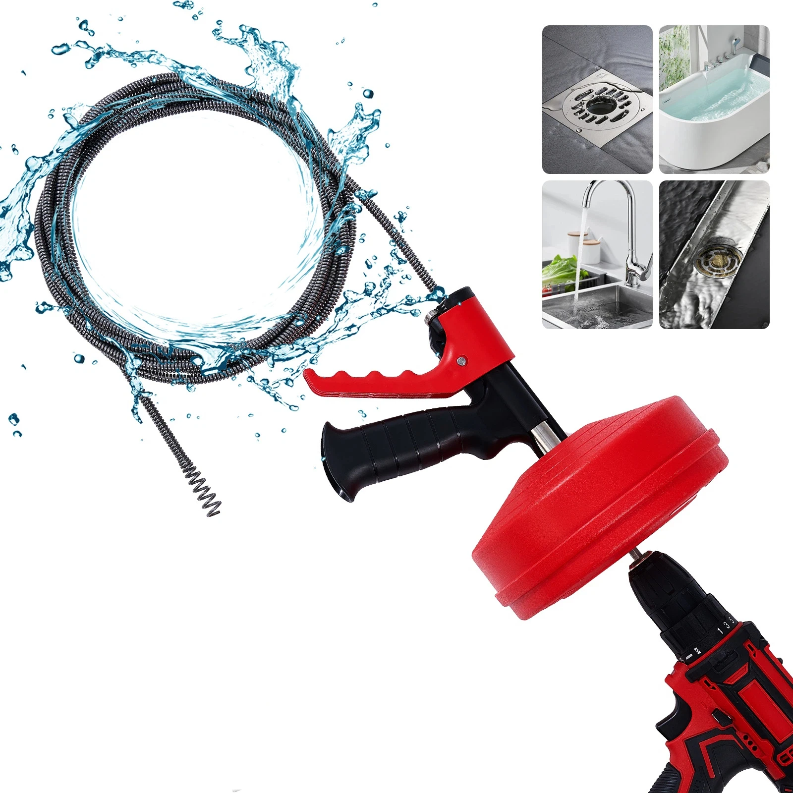 Professional Drain Snake Auger - Drain Snake Flexible recensie en prijs