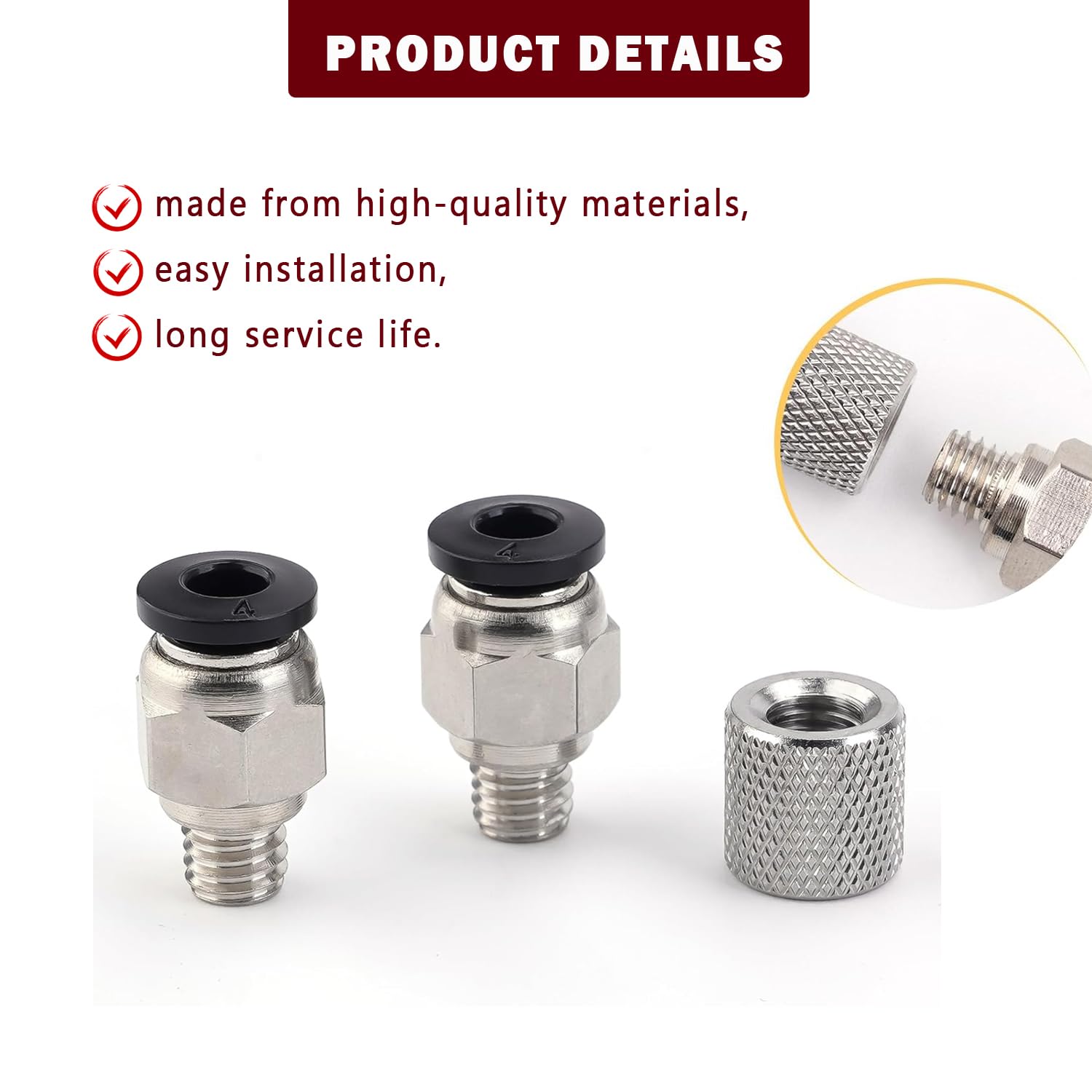 Upgrade PTFE Tube Connector St - Ptfe Tape Thread recensie en prijs