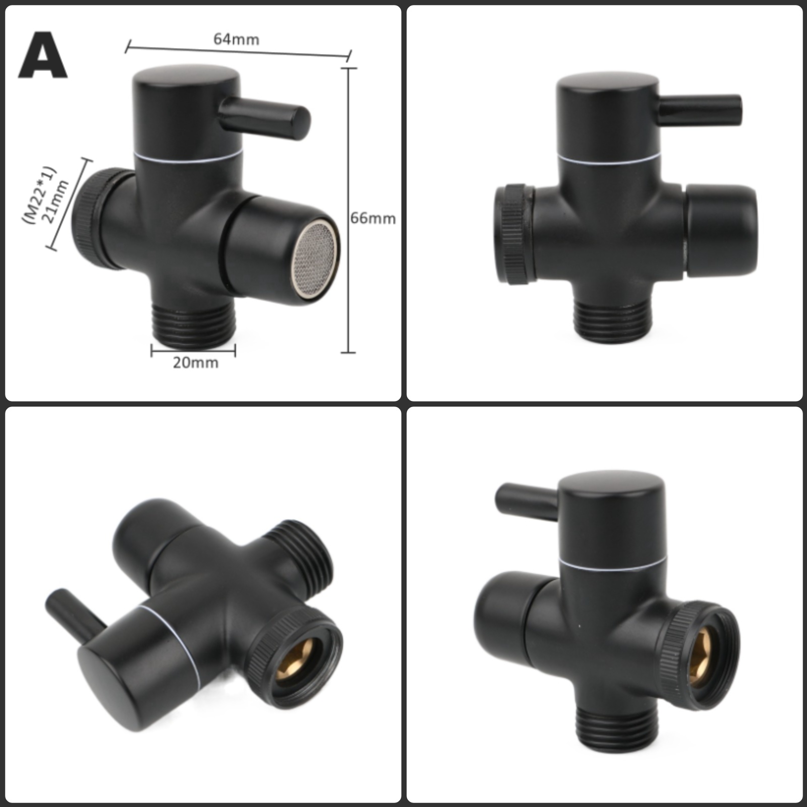 Black Brass Shower Arm Adapter - Shower Valve Cartridge recensie en prijs