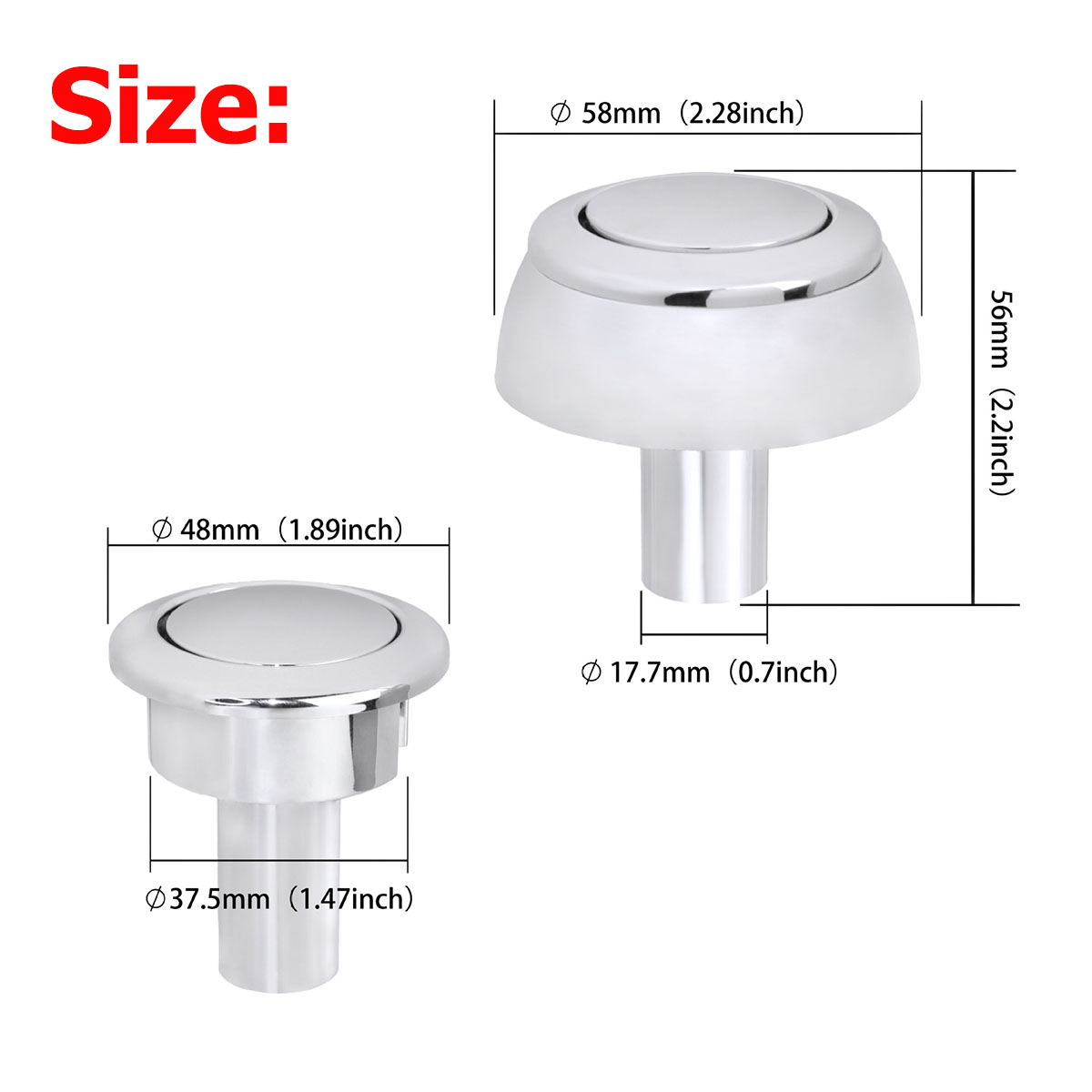 1Pcs/2Pcs 48mm Toilet Single P - Toilet Fill Valve recensie en prijs