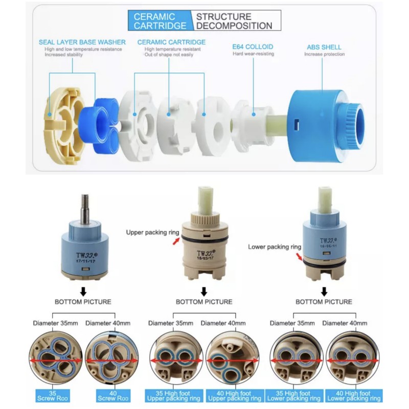 Faucets Mixing Spool Valve 25  - Basin Mixer Cartridge recensie en prijs