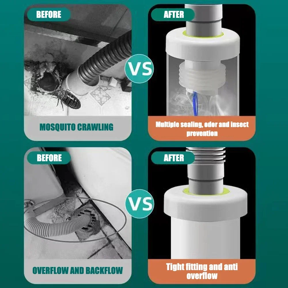 Pipe Drain Sealing Plug Deodor - Drain Pipe Clip recensie en prijs