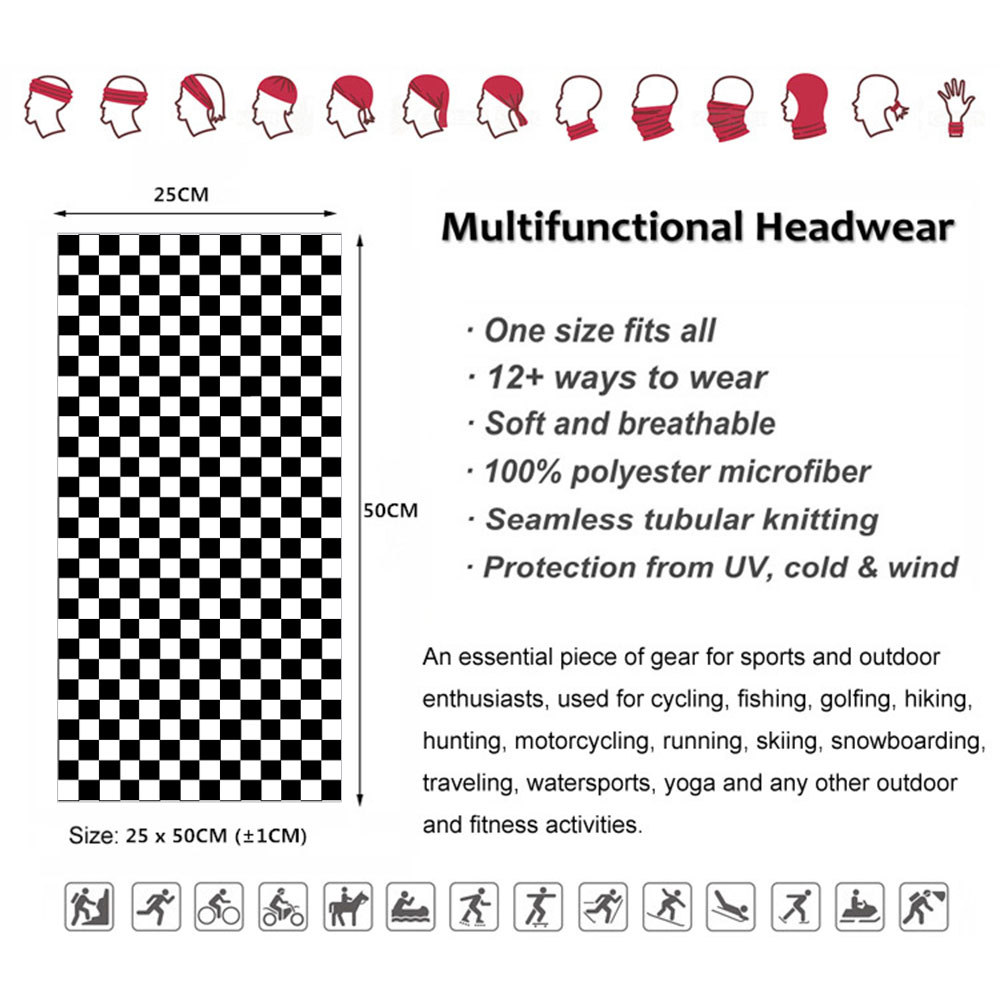 Checkered Ska Printed Headband - Pipe Bending Spring recensie en prijs